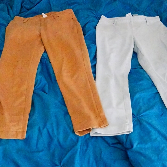 Time and tru Capri pants beige and light blue denim xs - Picture 1 of 4